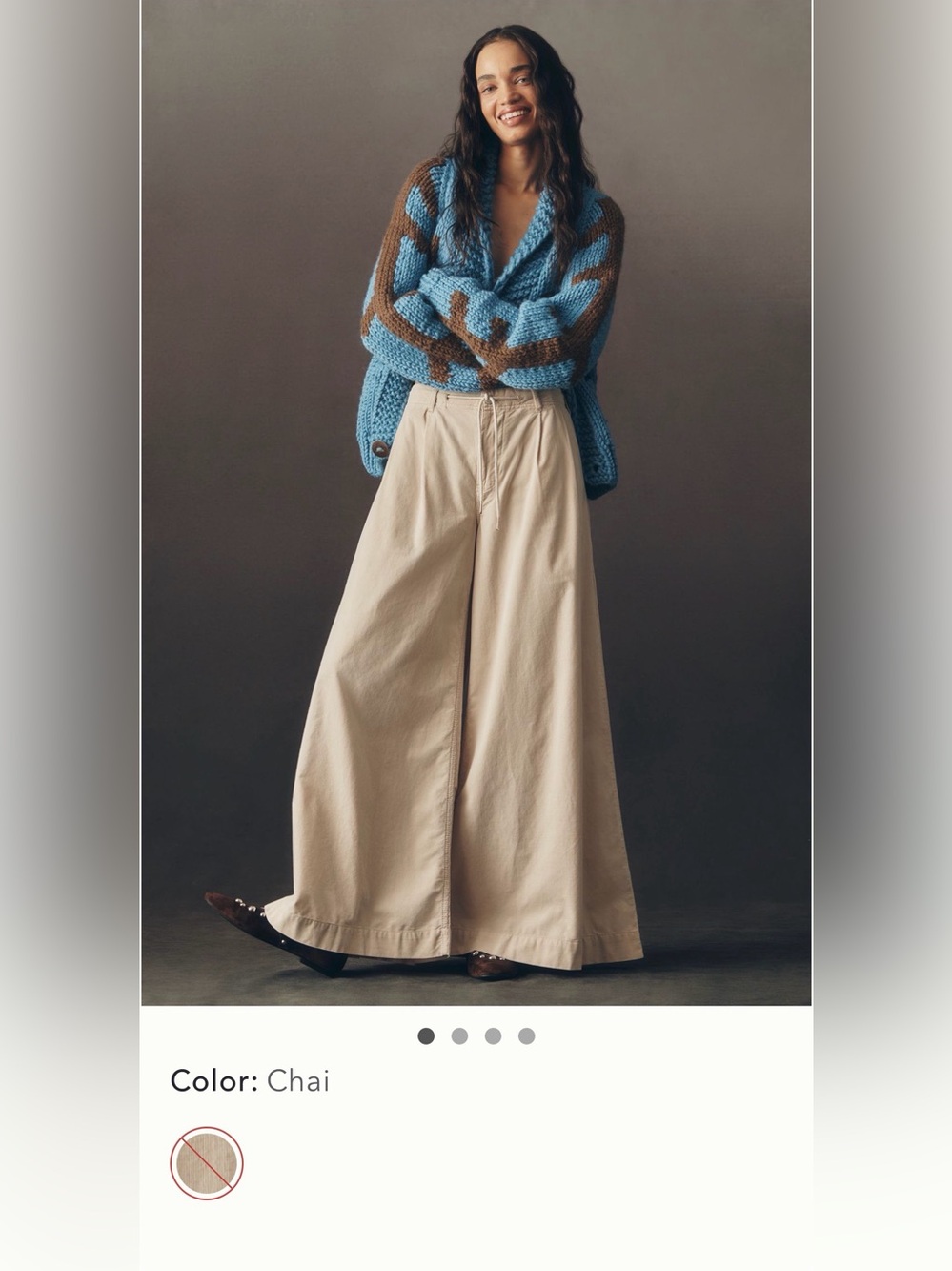 Tie waist high rise trousers